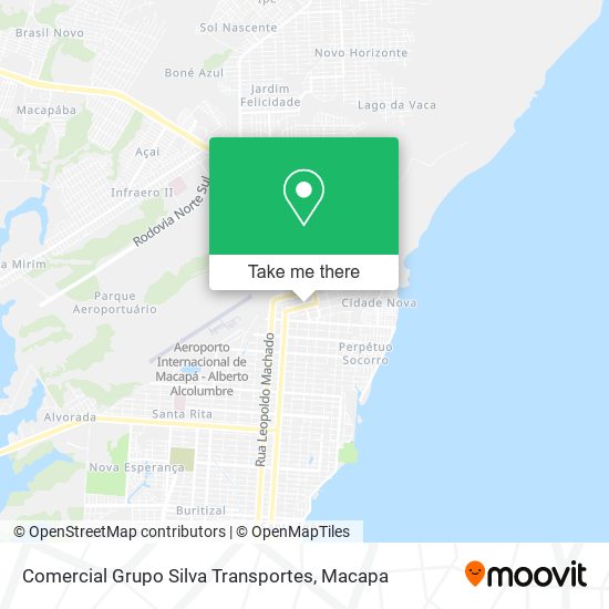 Mapa Comercial Grupo Silva Transportes