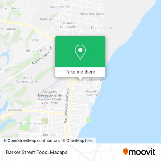 Barker Street Food map