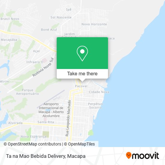 Ta na Mao Bebida Delivery map