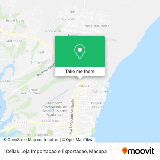 Celias Loja Importacao e Exportacao map