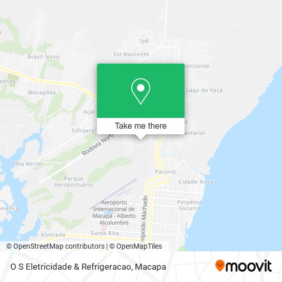 O S Eletricidade & Refrigeracao map