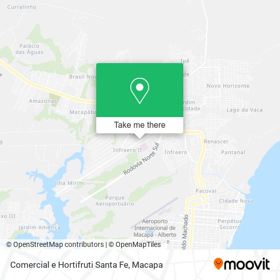 Mapa Comercial e Hortifruti Santa Fe