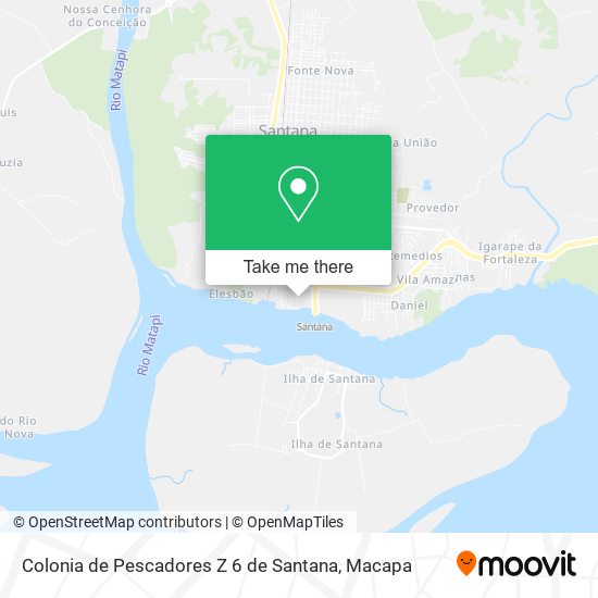 Colonia de Pescadores Z 6 de Santana map