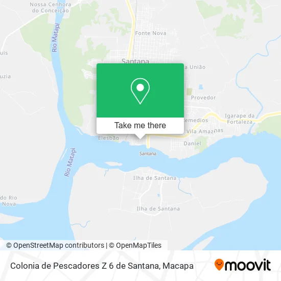 Colonia de Pescadores Z 6 de Santana map