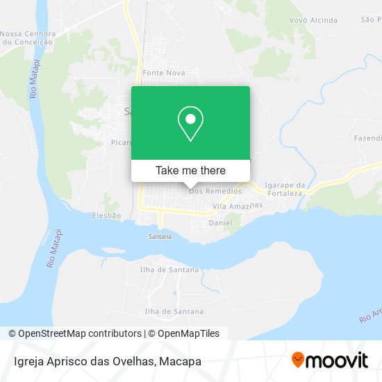 Mapa Igreja Aprisco das Ovelhas