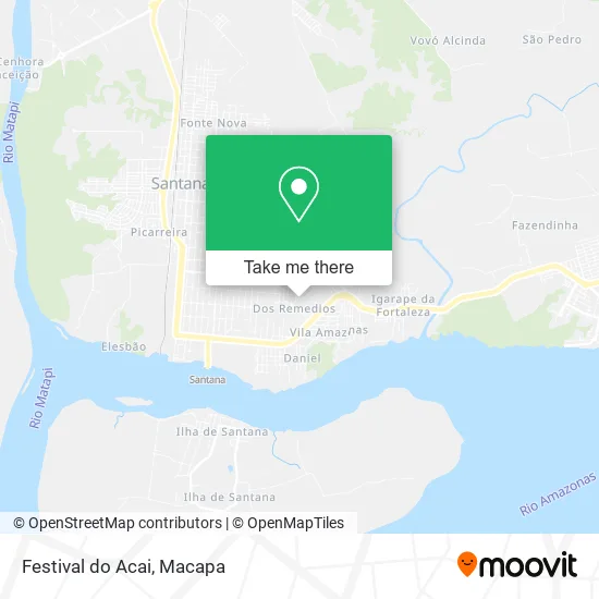 Festival do Acai map