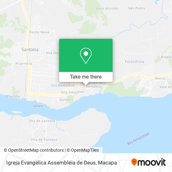 Mapa Igreja Evangélica Assembléia de Deus