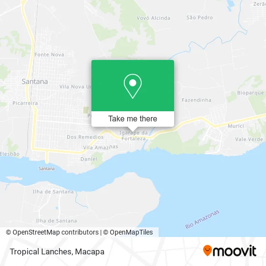 Tropical Lanches map