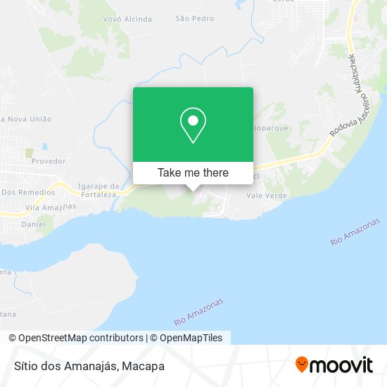 Sítio dos Amanajás map