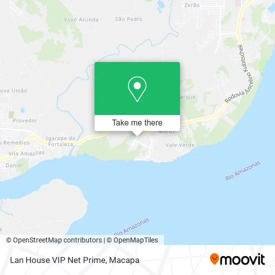 Lan House VIP Net Prime map