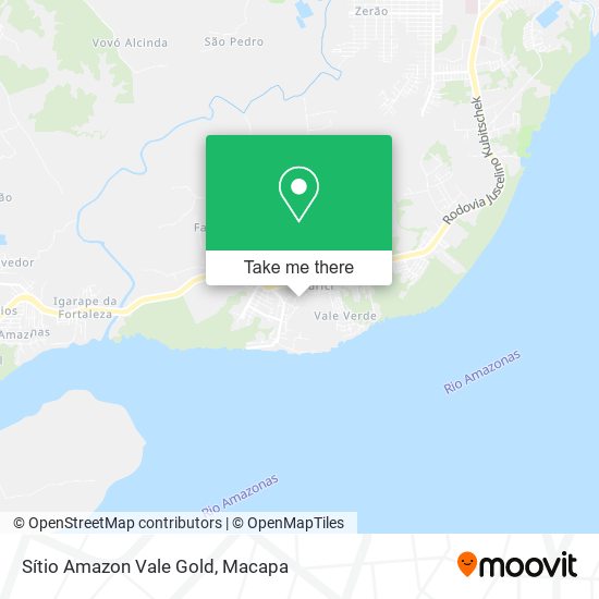 Sítio Amazon Vale Gold map