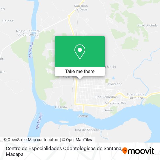Centro de Especialidades Odontológicas de Santana map