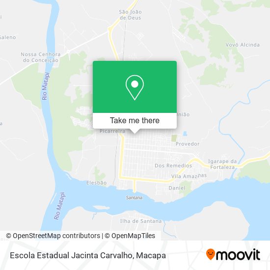 Mapa Escola Estadual Jacinta Carvalho