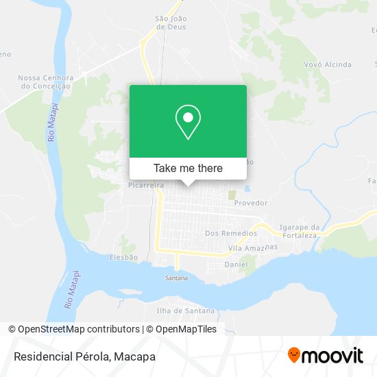 Residencial Pérola map