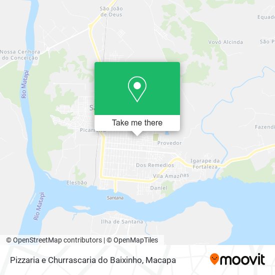 Mapa Pizzaria e Churrascaria do Baixinho