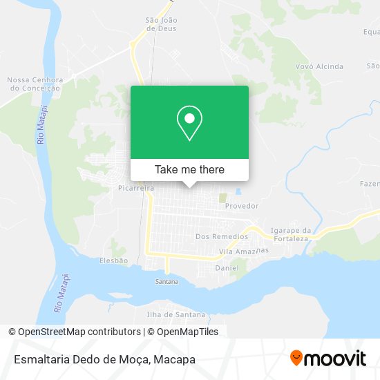 Mapa Esmaltaria Dedo de Moça