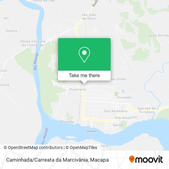 Mapa Caminhada / Carreata da Marcivânia