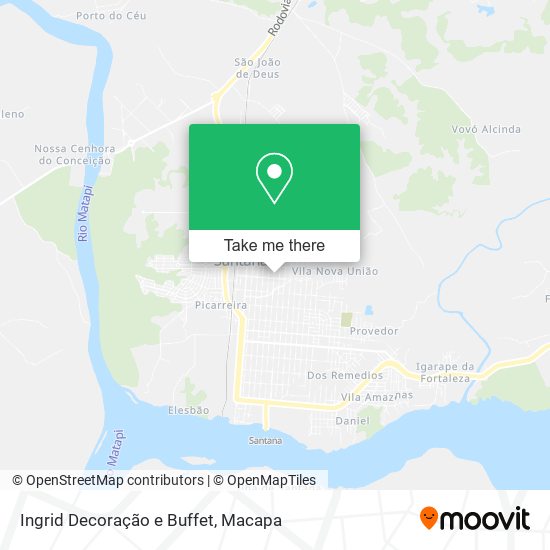 Mapa Ingrid Decoração e Buffet