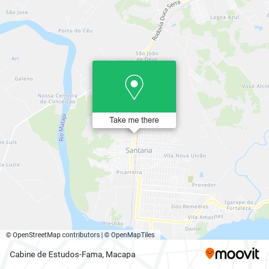 Cabine de Estudos-Fama map