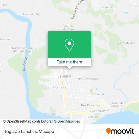 Bigurão Lanches map