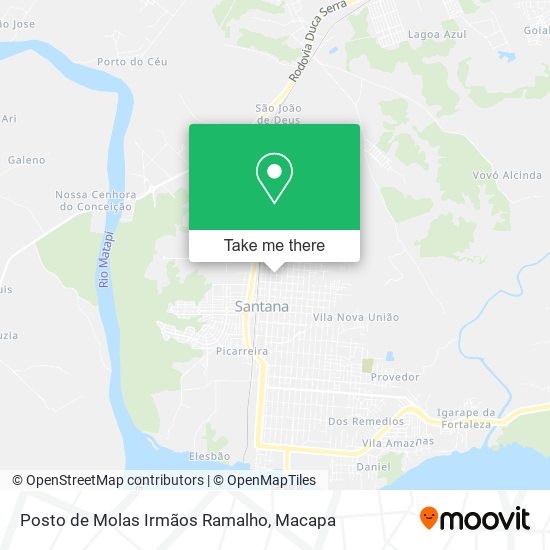 Mapa Posto de Molas Irmãos Ramalho