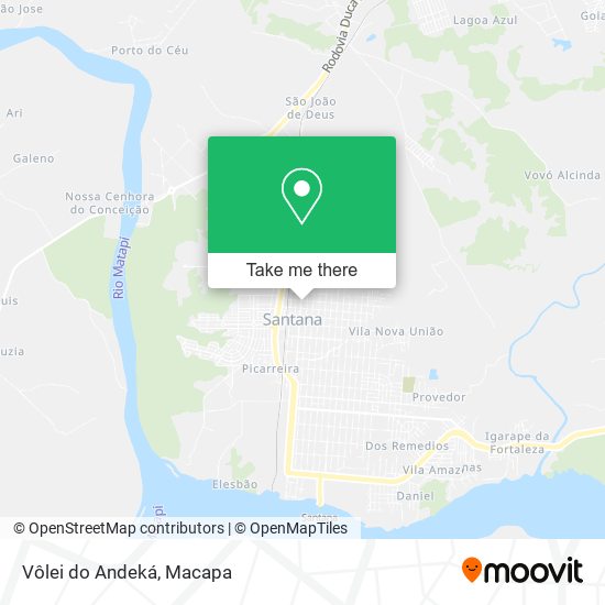 Vôlei do Andeká map