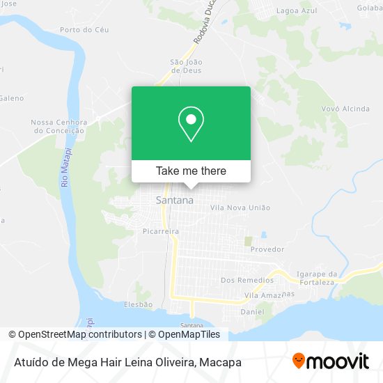 Atuído de Mega Hair Leina Oliveira map