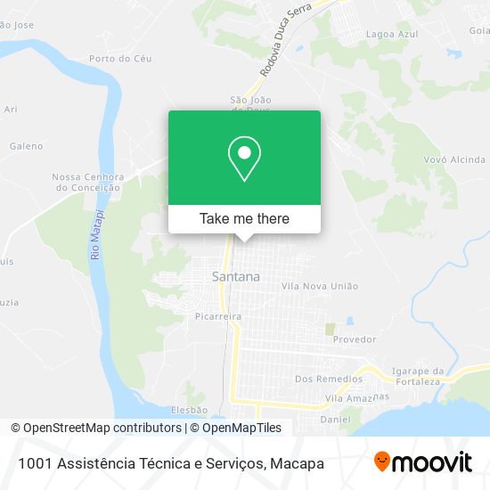 Mapa 1001 Assistência Técnica e Serviços