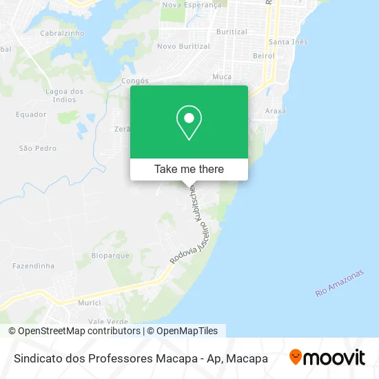 Sindicato dos Professores Macapa - Ap map