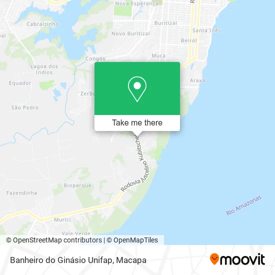 Banheiro do Ginásio Unifap map