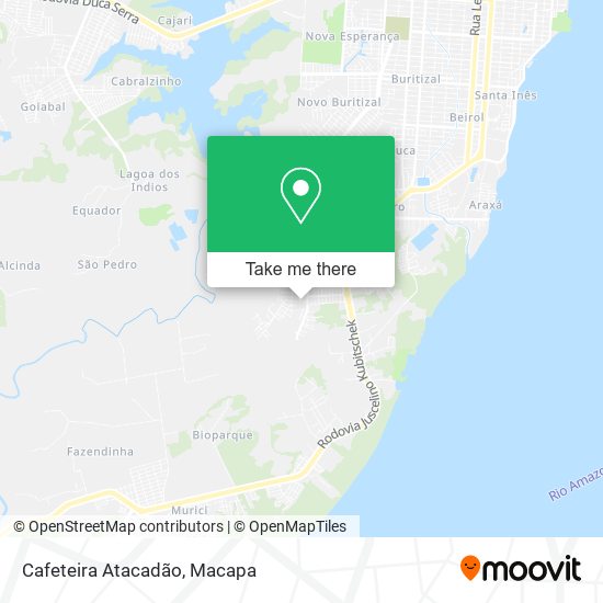 Cafeteira Atacadão map