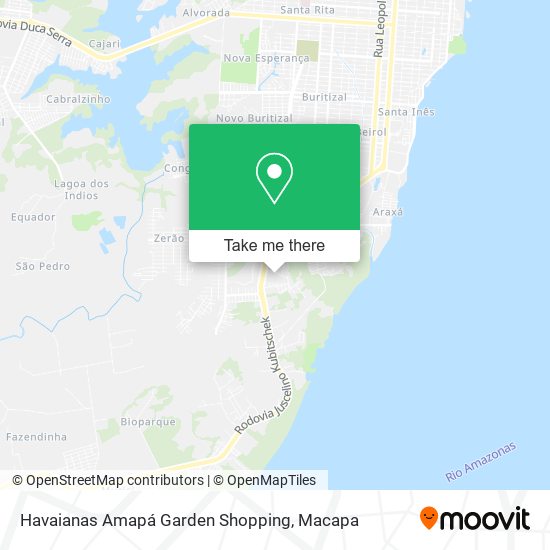 Havaianas Amapá Garden Shopping map