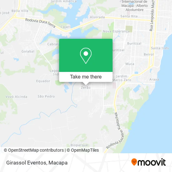 Girassol Eventos map