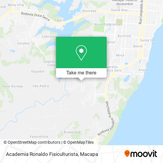 Academia Ronaldo Fisiculturista map