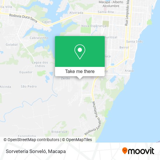 Sorveteria Sorveló map