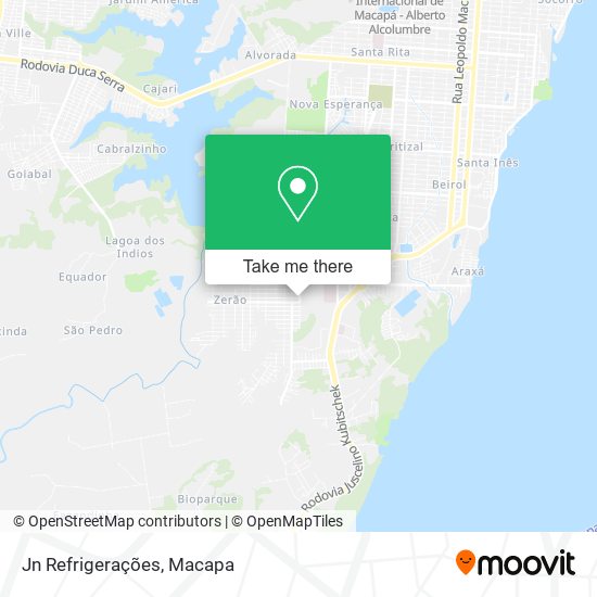 Jn Refrigerações map
