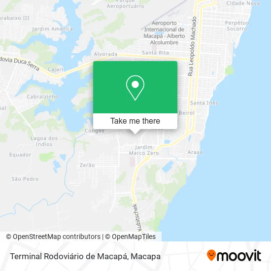 Terminal Rodoviário de Macapá map