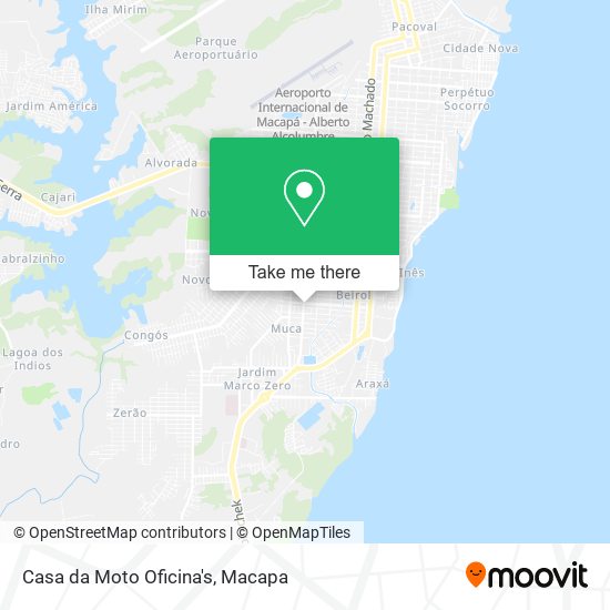 Mapa Casa da Moto Oficina's