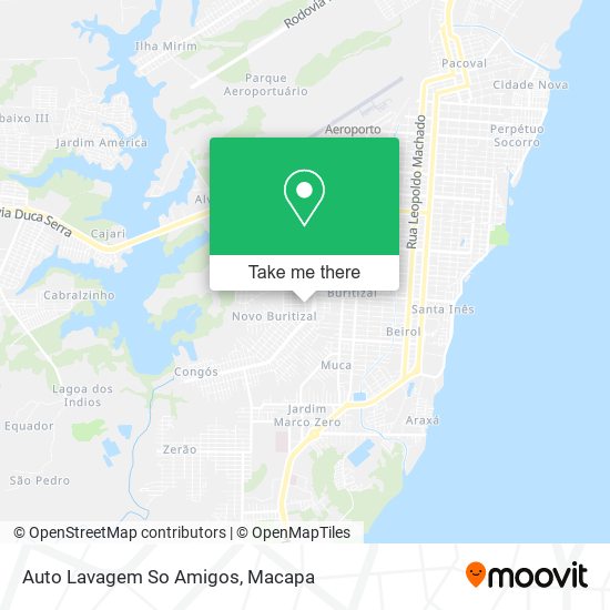 Auto Lavagem So Amigos map