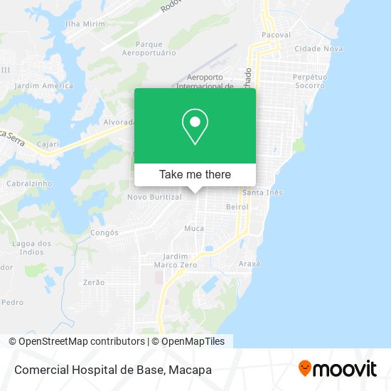Comercial Hospital de Base map