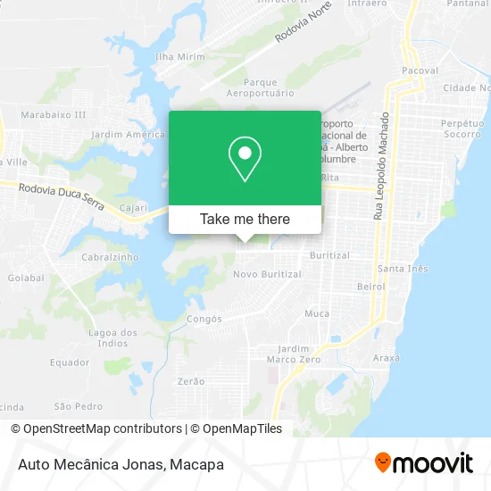 Auto Mecânica Jonas map