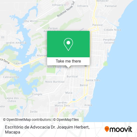 Mapa Escritório de Advocacia Dr. Joaquim Herbert