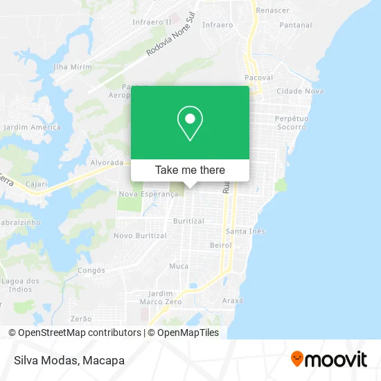 Silva Modas map