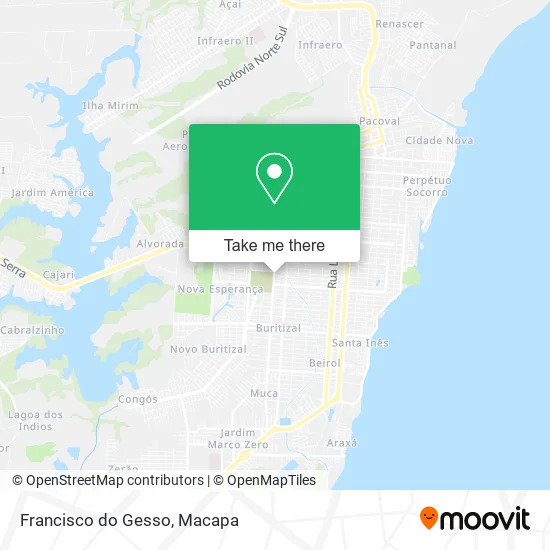 Francisco do Gesso map