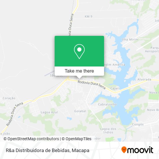 Mapa R&a Distribuidora de Bebidas