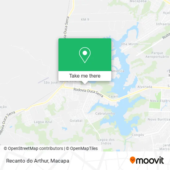 Recanto do Arthur map