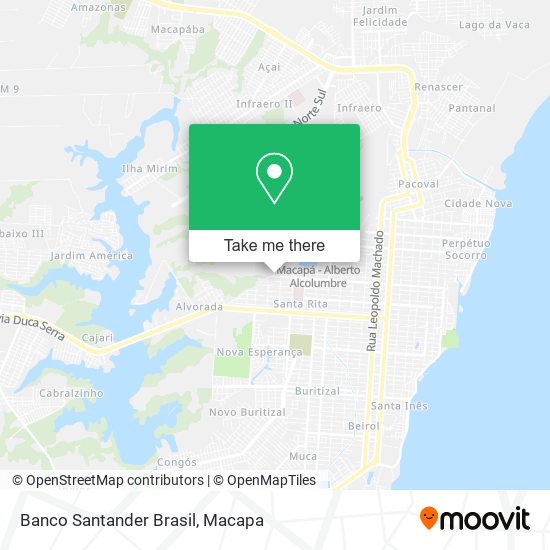 Banco Santander Brasil map