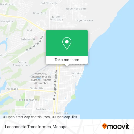 Lanchonete Transformes map