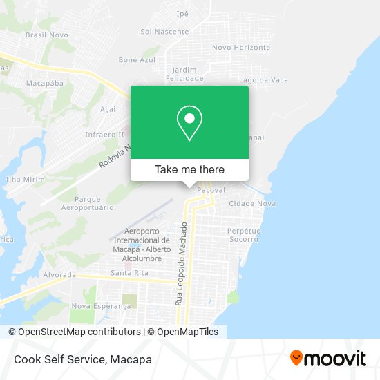 Cook Self Service map