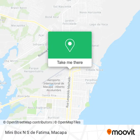 Mini Box N S de Fatima map
